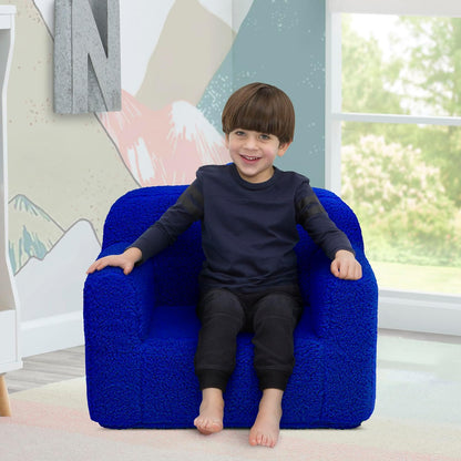 Delta Children Silla Infantil Sherpa Cozee - Color: Azul Royal