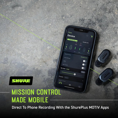 Shure MoveMic One - Micrófono inalámbrico Bluetooth, Miniatura, para Creadores de Contenido, Compatible con Dispositivos iPhone & Android