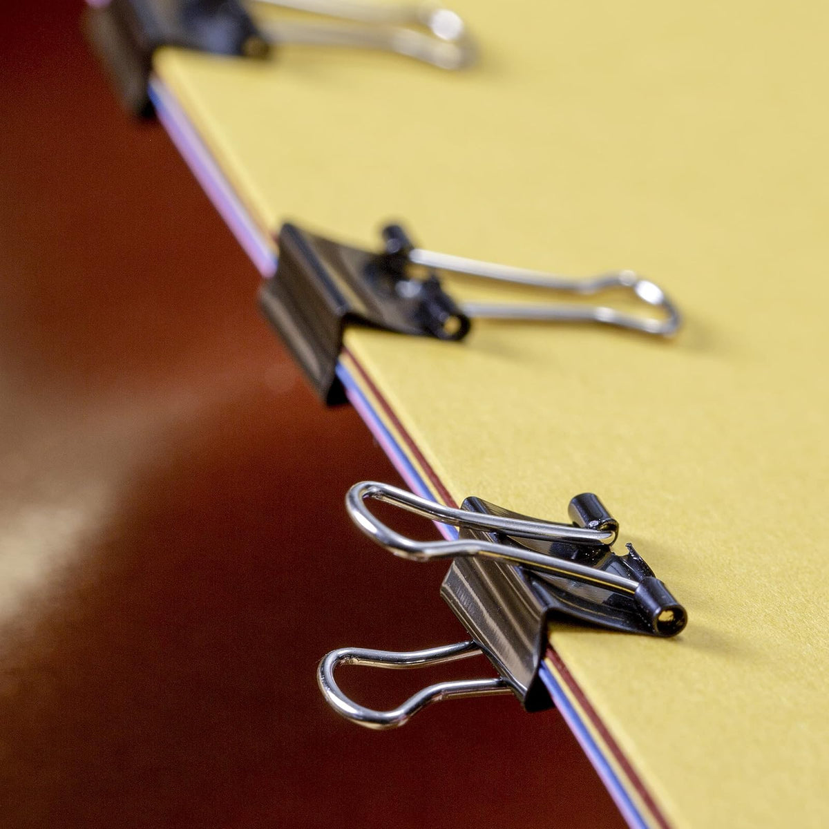 Officemate 99010 Mini clips para carpeta (negro, 12 unidades (paquete de 12)
