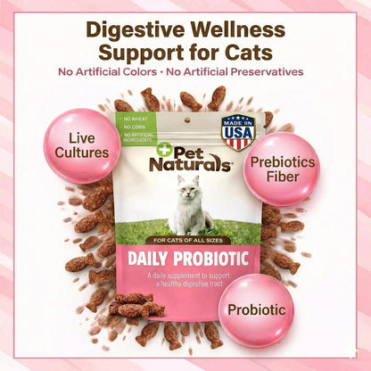 Pet Naturals Suplementos Naturales Digestión Diaria para Gatos