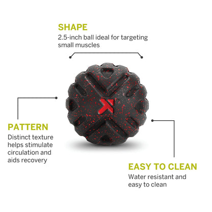 TriggerPoint Bola de Masaje con Textura Profunda de Tela MB 2.5 Pulgadas para Liberación Miofascial