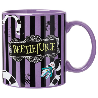 Silver Buffalo Beetlejuice Sandworm, taza de cerámica, 567 g | 0,59 litros