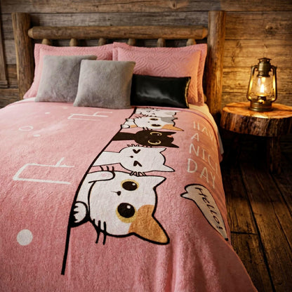 Colchas Concord Cobertor Ultrasuave, Color Rosa, 100% Poliéster, Tamaño Matrimonial, Individual, Manta Cálida y Suave para Cama, Ideal para Invierno, Cobija Cálida de Alta Densidad, 1 Pieza