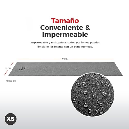 Sunny Health & Fitness Tapetes para Equipamiento y Piso, 4 Tallas | Antideslizante, Protege Pisos y Equipos, Absorbe Vibración, Anti-Sudor, Espuma Alta Densidad, Diversos Tamaños