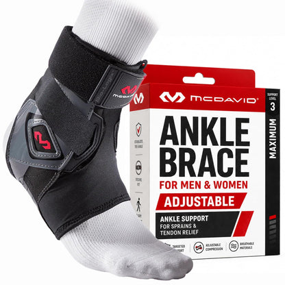 McDavid Bio-Logix Tobillera – Prevención de esguinces, terapia física, gran comodidad y apoyo, construcción de espuma viscoelástica, rendimiento y protección de grado competitivo, perfecto para , voleibol, fútbol, fútbol y mucho más.