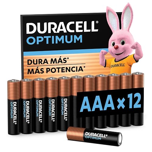 Duracell Pila Alcalina AAA - Pack x12 Optimum Dura Más