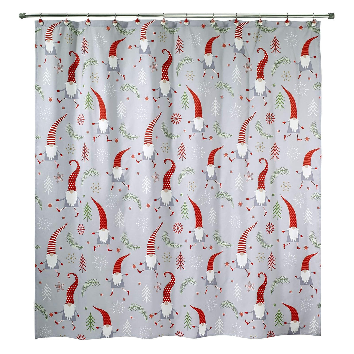 Avanti Linens GNOME Walk Holiday Collection - Cortina de Ducha, Multicolor