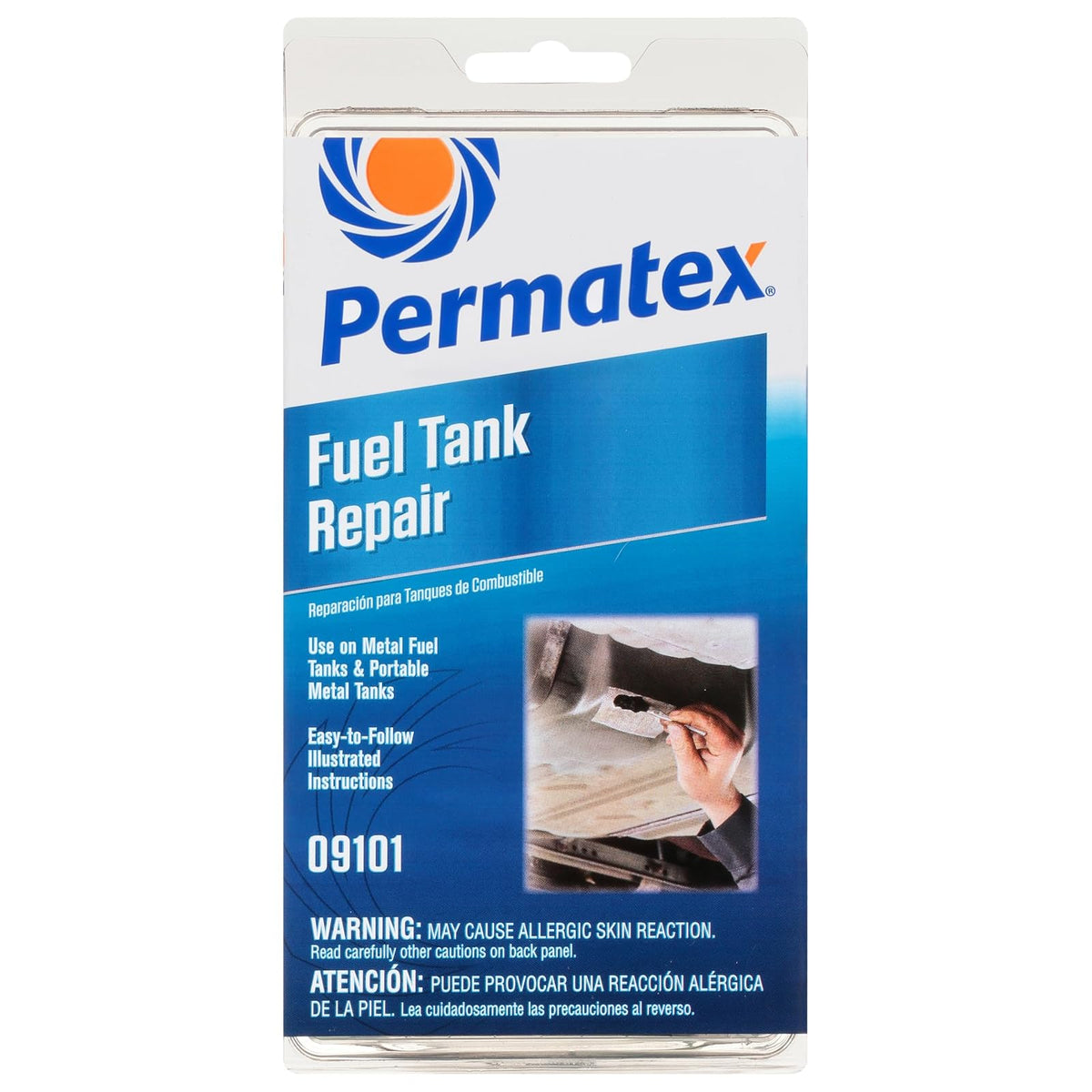Permatex 09101 Kit de reparación de depósito de Combustible, Negro