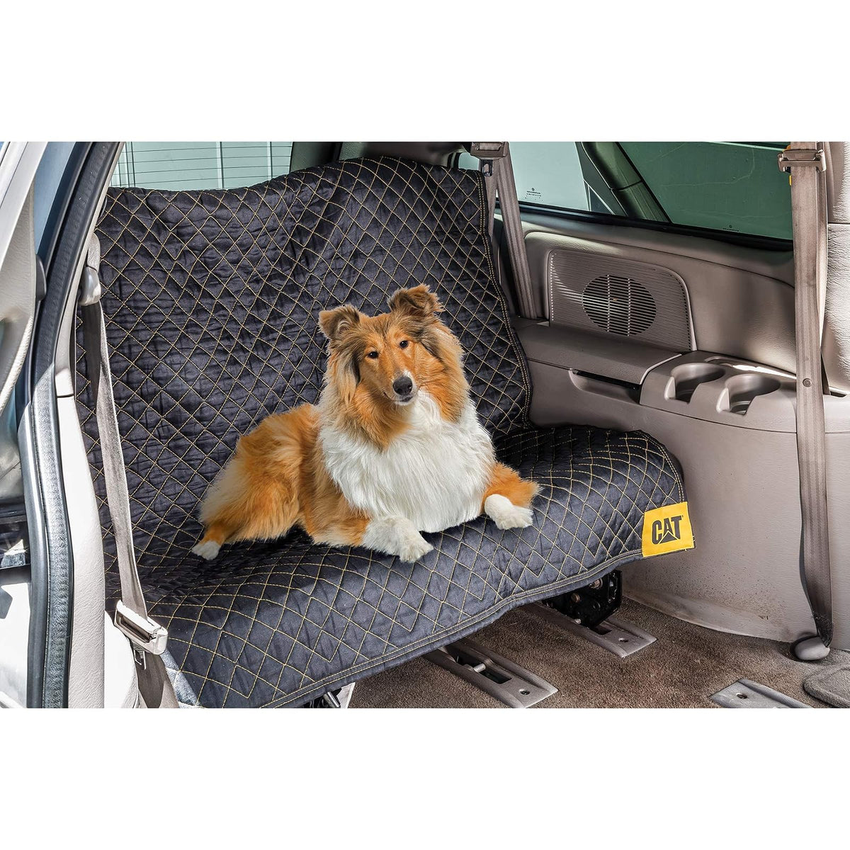 Cat 980411N - Manta móvil Resistente, no Tejida con Acolchado Acolchado, protección de Carga, Embalaje de Muebles de Almacenamiento de 72 Pulgadas por 60 Pulgadas, Color Negro