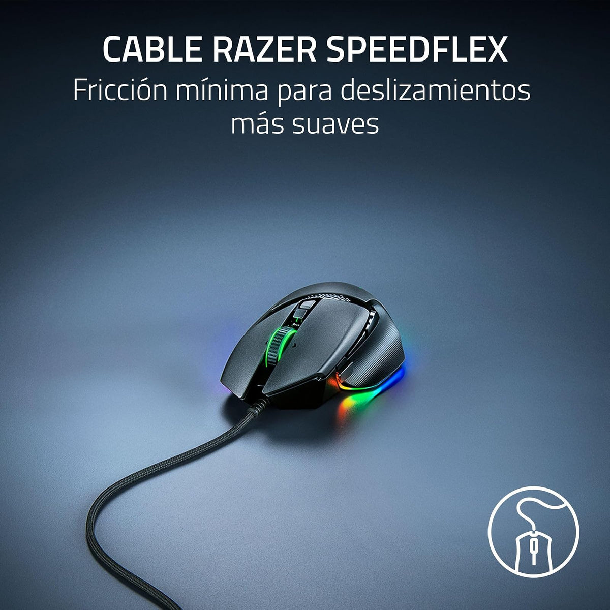 Razer Basilisk V3 35K Ratón ergonómico con Cable para Juegos: Rueda de inclinación HyperScroll - Sensor óptico de 35K dpi Gen 2-13 Controles Personalizables - RGB - interruptores ópticos Gen 3