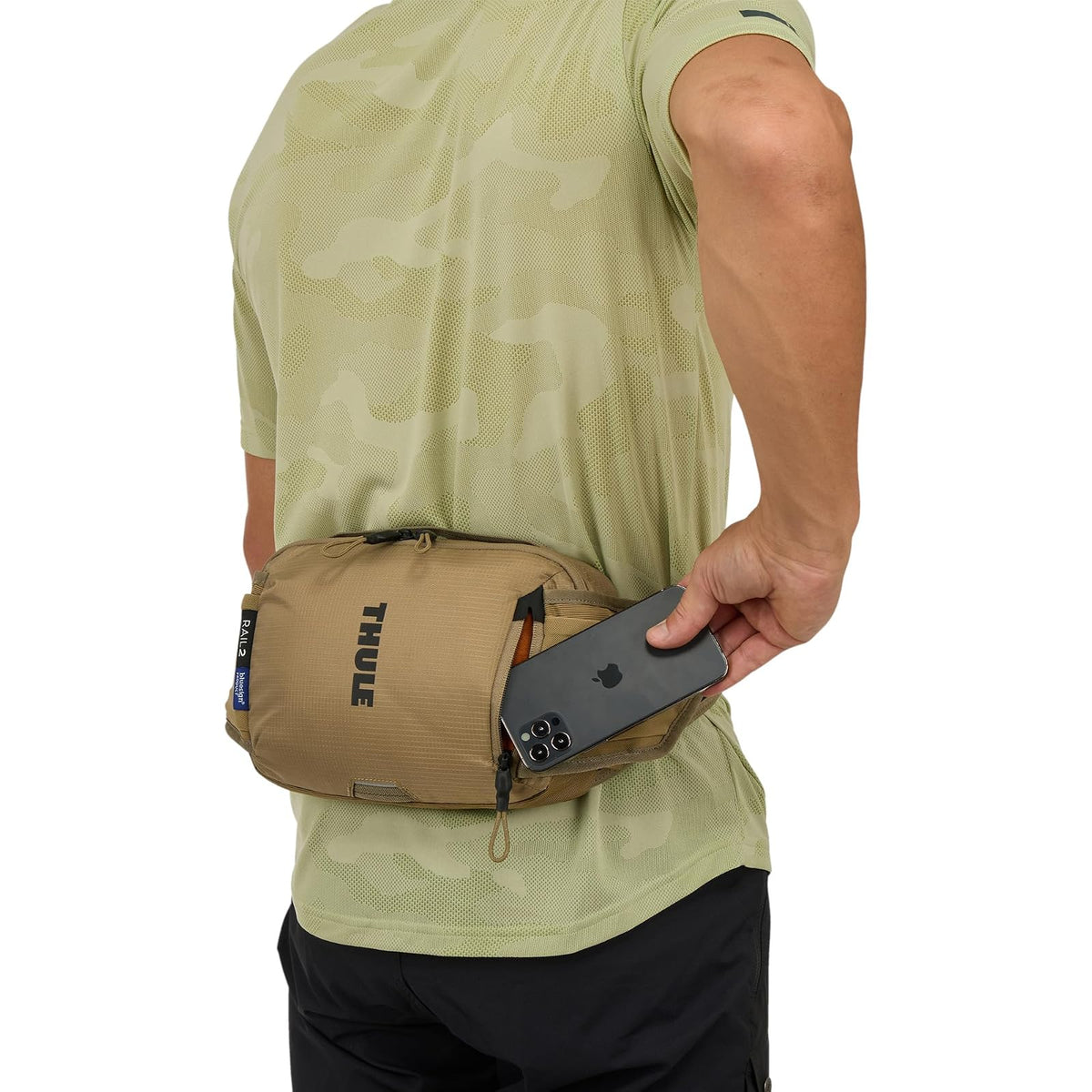 Thule Rail Cangurera 2L | Almacenamiento de Herramientas y Accesorios, Bolsillos para Botella