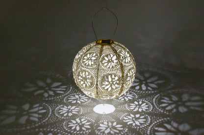 Allsop Home and Garden Soji Stella Boho Literna de globo, Perla