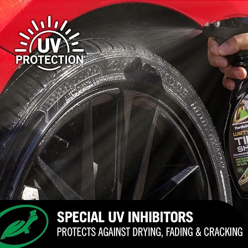 TURTLE WAX, Wet’N Black Abrillantador de Llantas, 680 ml