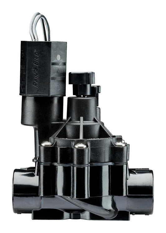 Rain Bird CPF075 Válvula de aspersor automática en línea con control de flujo, rosca hembra x hembra de 3/4 pulgadas