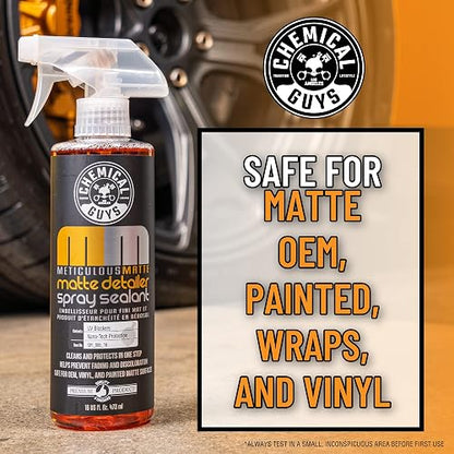 Chemical Guys Detallador Mate Meticuloso y Sellador en Spray para Acabados Satinados y Mates Nítidos, (Seguro para OEM, Vinilo y Superficies Pintadas Mate) 946 ml