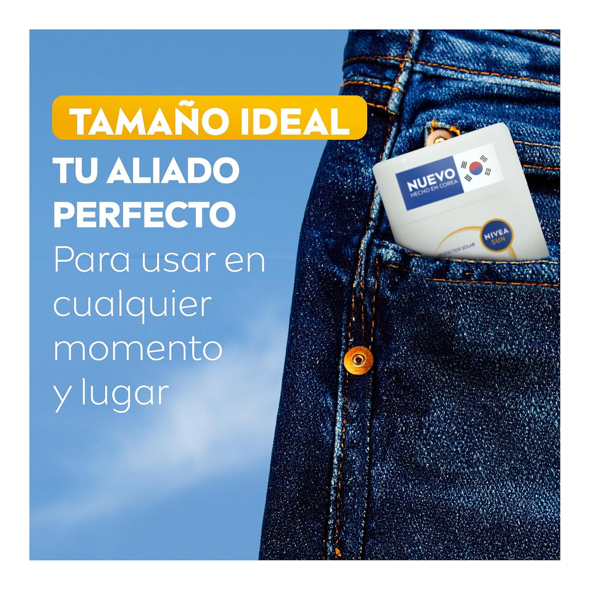 Silky UV Stick NIVEA SUN Protector Solar Facial en Barra FPS50+ Acabado invisible 15g