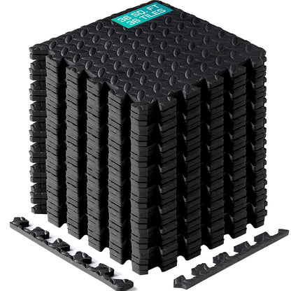 Yes4All Tapete de Ejercicio EVA para Gimnasio en Casa - Negro -
