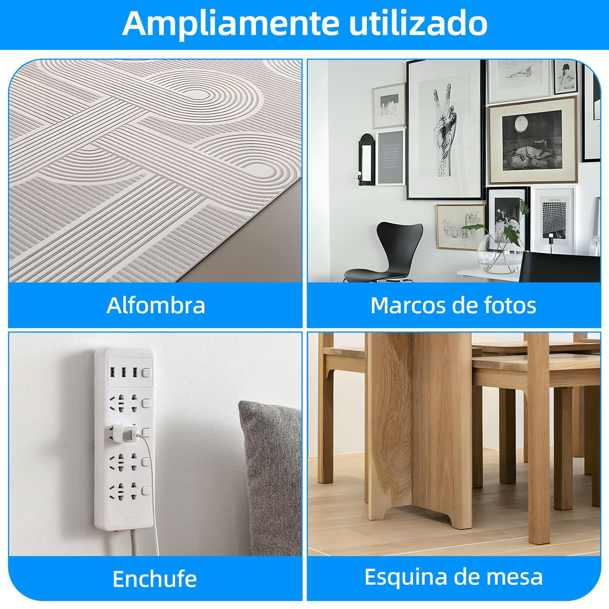 Nano cinta adhesiva reutilizable 300CM, KIPERLINE cinta adhesiva de doble cara de 5 cm más gruesa y ancha, resistente, lavable y antideslizante para paredes, cocinas, alfombras, fijación de fotos.