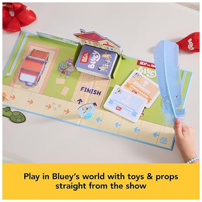 Spin Master Games, Bluey Padres vs Hijos, Trivia y Divertidos retos para Noches de Juegos en Familia, Juego fácil de Jugar, Juguetes de Bluey, para niños y familias para Edades de 5 años en adelante.