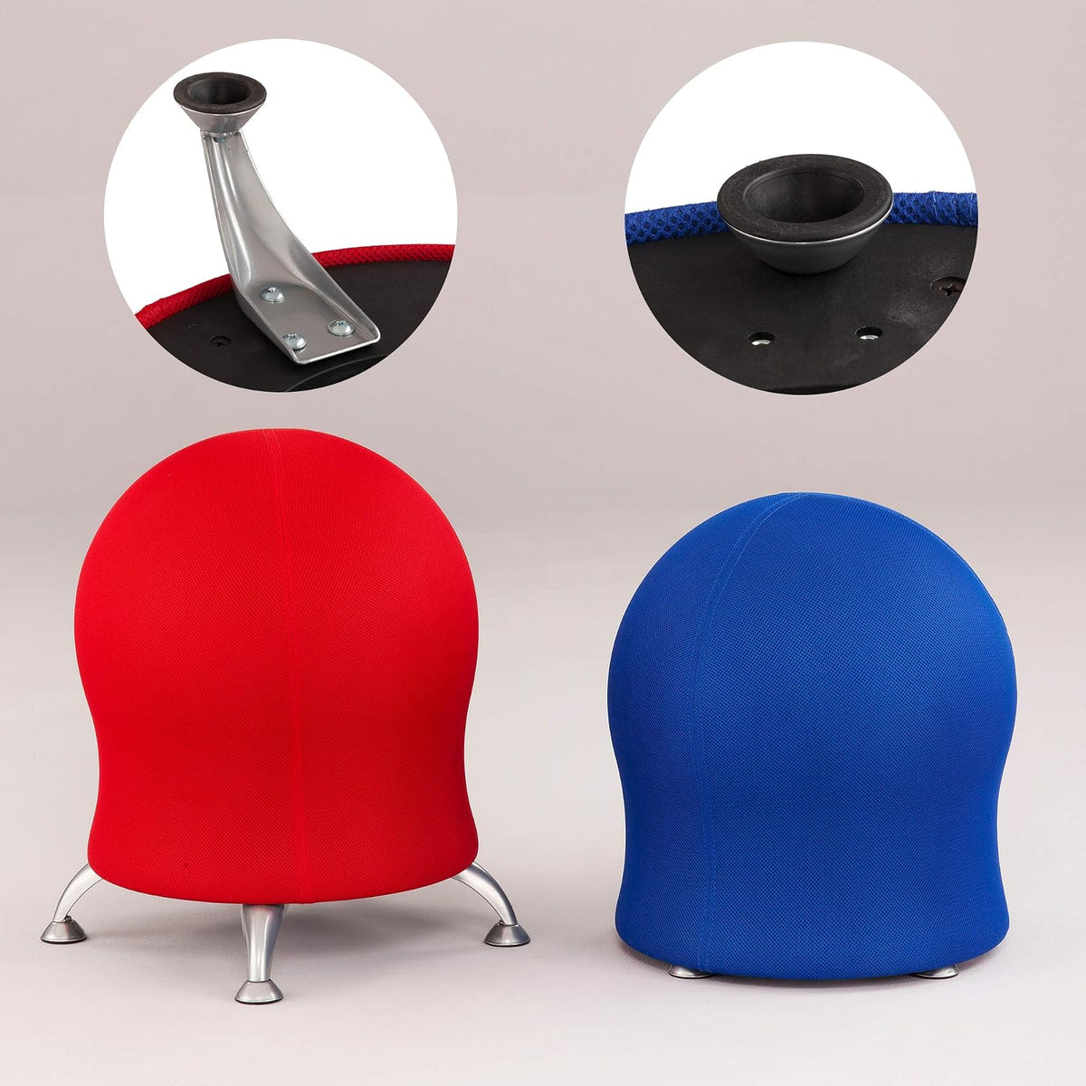 Safco 4750BL Zenergy Stationary Exercise Ball Chair, Black