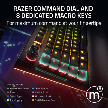 Razer V4 Pro - Mechanical Gaming Keyboard (Green Switch) - US Layout - NASA