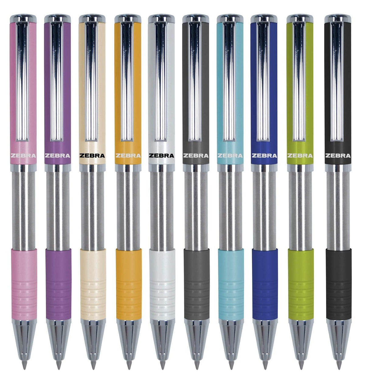 Zebra Mexico Bolígrafo Con Estuche, Pluma Slide Pen Punto Mediano 1,0 mm Tinta De Aceite Color Negro Cuerpo Color Blanco.