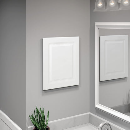 American Pride clóset de Medicina para Puerta de Panel Elevado, 16 x 20 Pulgadas, Cuerpo de Acero, Blanco