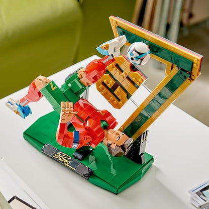 Lego Editions Cristiano Ronaldo: Leyenda del Futbol – Set de Construcción – Decoración Coleccionable Inspirada en el Futbol – Set de Exhibición – Regalo para Niños y Niñas – 43016