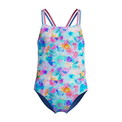 Speedo Traje de Baño de Una Pieza para Niña - 12 - jardín de acuarela