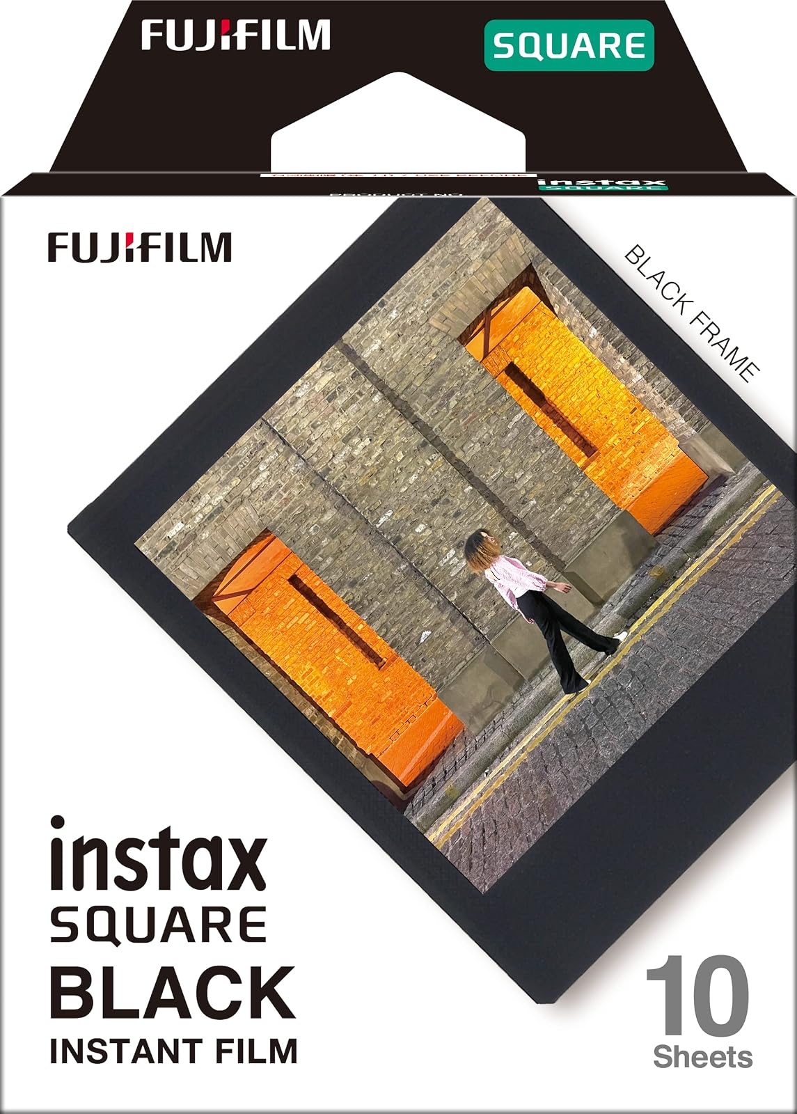 instax Fujifilm Película Square, Paquete de 2 + Fujifilm Square Black Film - 10 exposiciones