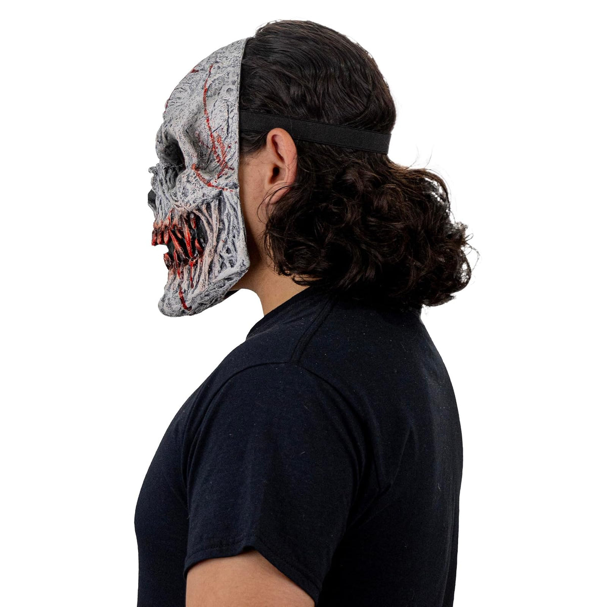 Ghoulish Productions Máscara De Látex Skull fangs gore Monster, Urban Mask Monstruo Creepy, Disfraz Aterrador para Halloween y Fiestas Temáticas, Cosplay Calavera, Diseño Artesanal Face Mask