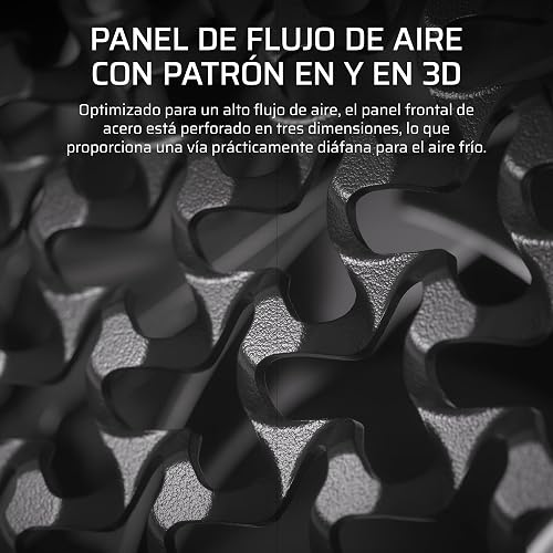 Corsair Frame 4000D RS ARGB Caja Modular ATX Mid–Tower para PC – Alto Flujo de Aire, 3 Ventiladores RS ARGB preinstalados, ASUS BTF, MSI Project Zero, Gigabyte Project Stealth – Negro