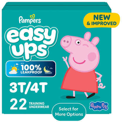 Pampers Easy Ups Calzón de Entrenamiento para Niña Talla 4 - Size 3T - 4T