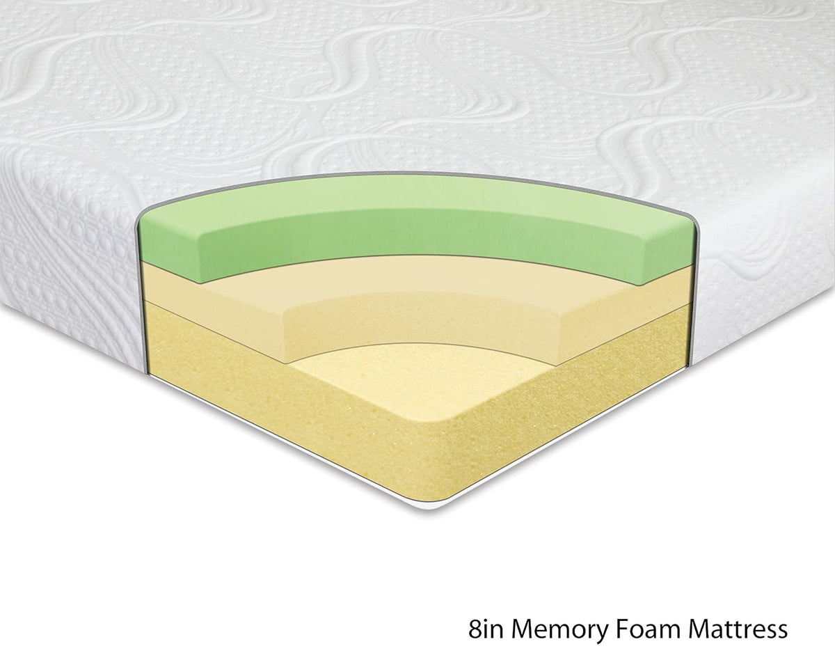 Night Therapy Memory Foam 8 Inch Therapeutic Comfort Mattress, Matrimonial