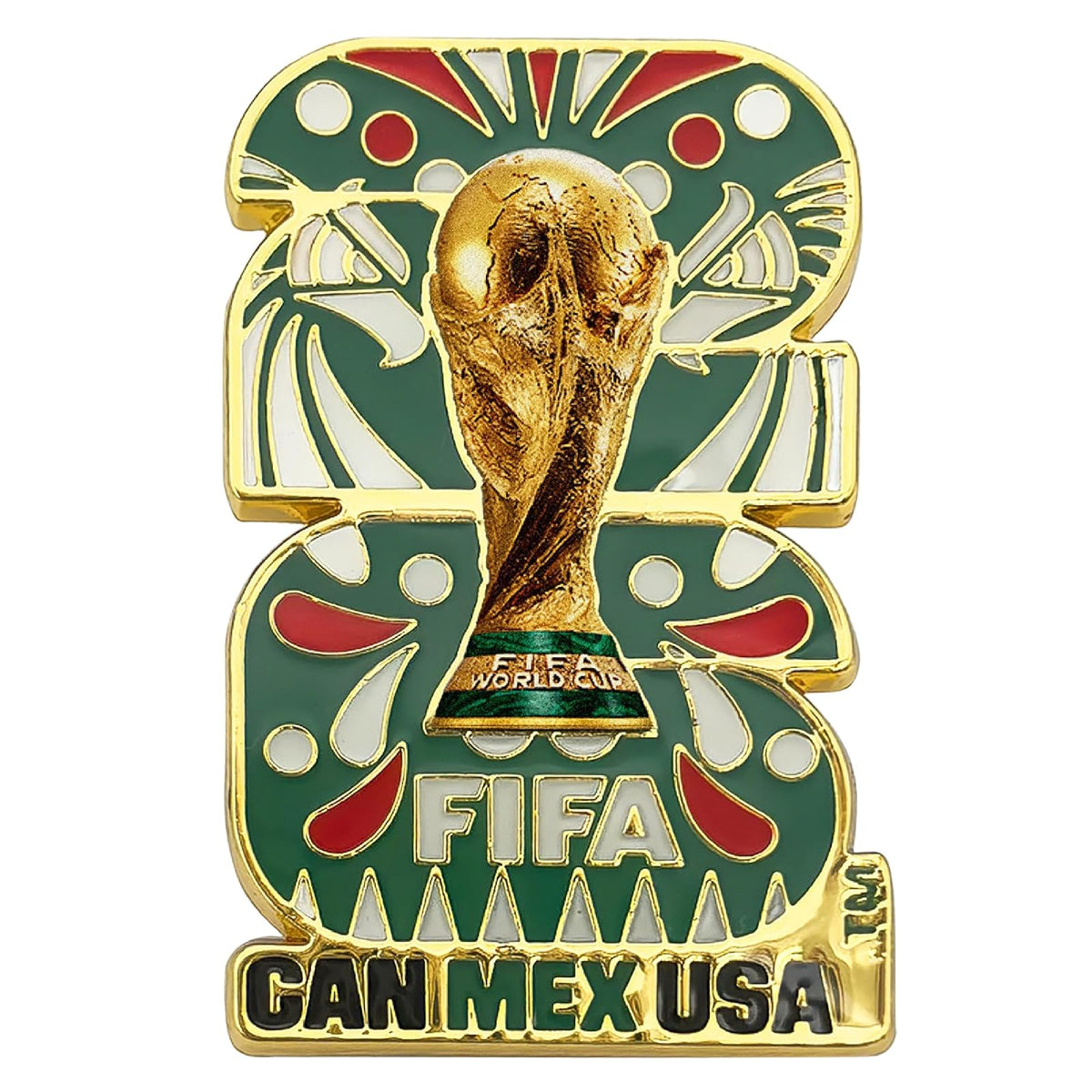 Wagon International Pin de Emblema de países anfitriones 2D - Mexico con Licencia Oficial de la Copa Mundial DE LA FIFA 2026ᵀᴹ