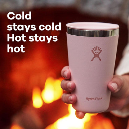 Hydro Flask - Vaso con Tapa a presión, Taza de Viaje aislada, Taza de café de Acero Inoxidable, 28 onzas, Color Verde Agave