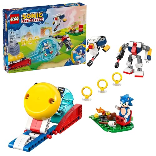 LEGO® Sonic The Hedgehog™ Batalla de Sonic en la Fogata Juguete Coleccionable para niños y niñas de 7 años en adelante y Fans de los Videojuegos, Divertido Juego construible 77001