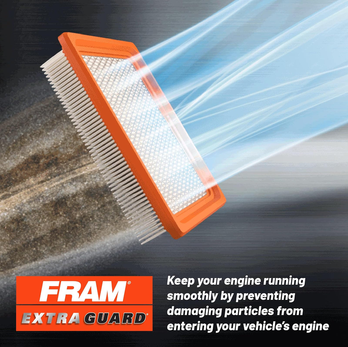 FRAM Extra Guard CA11943 Filtro de aire de motor de repuesto para modelos seleccionados de Hyundai y Kia, proporciona protección de filtro de hasta 12 meses o 12,000 millas