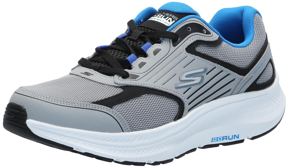 Skechers Go Run Consistent 2.0 Tenis para Correr Hombre - Gris - Negro - 27.0 cm