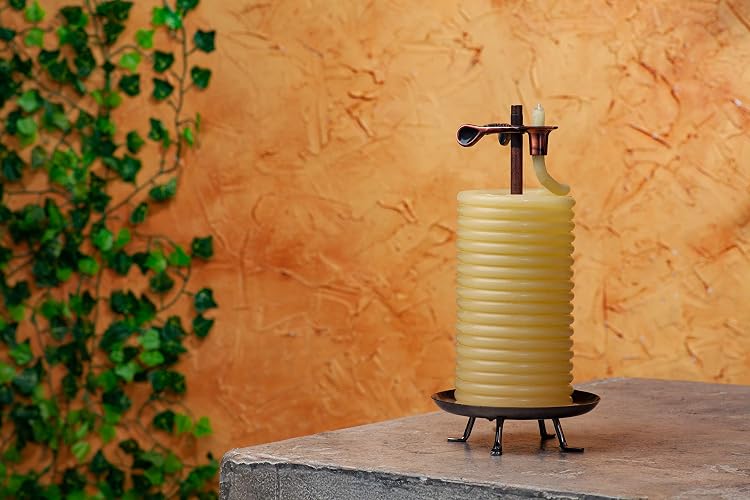 Candle by the Hour - Recambio para velas de 48 horas, cera de abejas natural ecológica con mecha de algodón