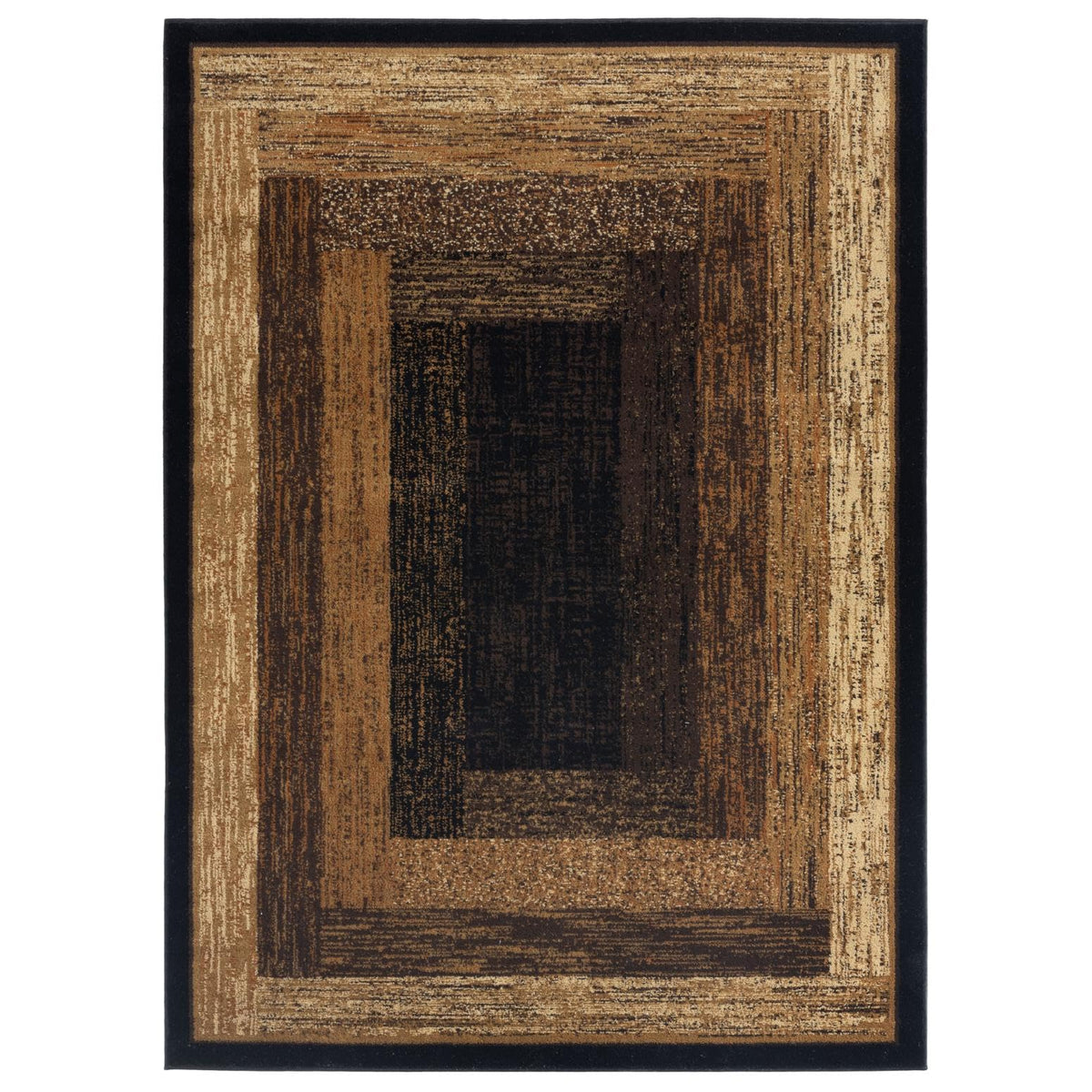Home Dynamix Royalty Vega Alfombra Geométrica, 234 x 315 cm - Negro - Beige - 10'4" x 7'8" (Rectangular)