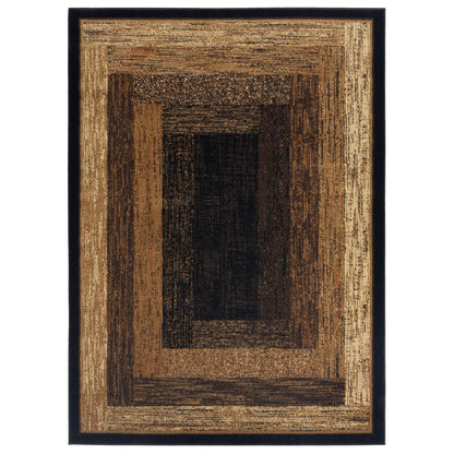 Home Dynamix Royalty Vega Alfombra Geométrica, 234 x 315 cm - Negro - Beige - 10'4" x 7'8" (Rectangular)