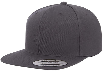 Yupoong Gorra con Cierre a presión. Sombrero para Unisex Adulto - Gris oscuro - Talla Única