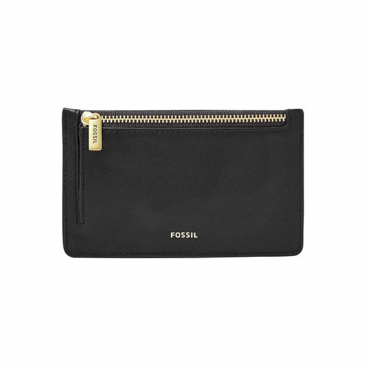 Fossil Logan - Moneda con cierre, color negro