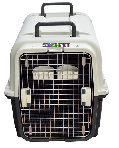 SEVENPET Jaula Transportadora Iata Kennel Perro Mascota 81x57x65 Gris