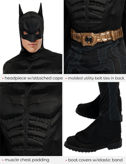 Rubie's Batman: The Dark Knight Trilogy Disfraz de Batman para adulto