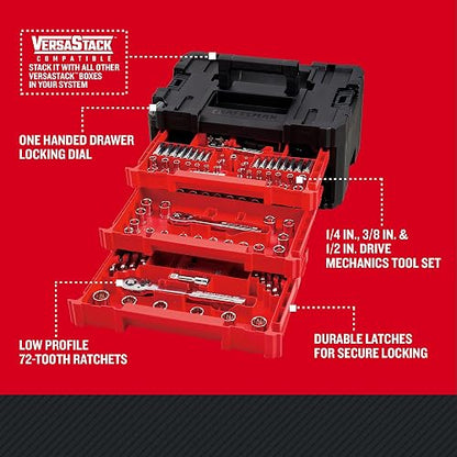 CRAFTSMAN Juego mecánico 230 pzas con llaves hexagonales CMMT45306