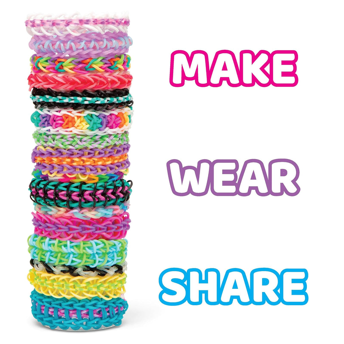 Rainbow Loom - Mega Combo Set de ligas de colores para hacer pulseras