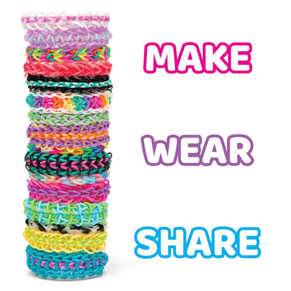 Rainbow Loom - Mega Combo Set de ligas de colores para hacer pulseras