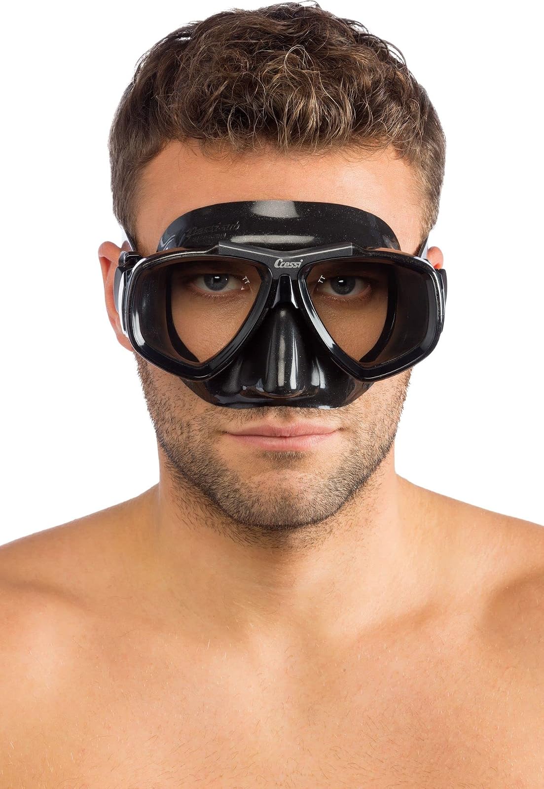 Cressi Primera máscara de Buceo con Lentes inclinadas para Buceo: Focus: Made in Italy